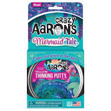 Crazy Aaron's Mermaid Tale Glowbrights Thinking Putty