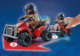 Playmobil City Action Fire Rescue Quad