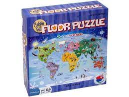 Cobble Hill Map of The World Floor Puzzle 48pc