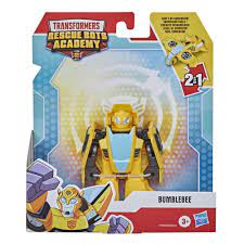 Transformers Rescue Bots Academy Bumblebee action figure suitable for ages 3+ in retail packaging.