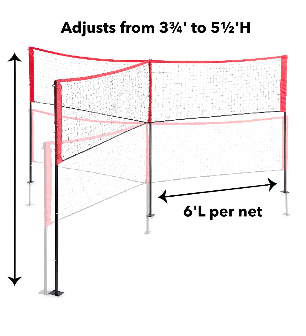 Jumbo 3-in-1 Adjustable Three-Square Game Set - FINAL SALE