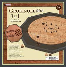 Crokinole 3-IN-1 Deluxe Wooden Game