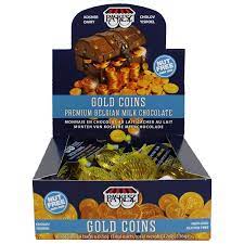 Whole Box of Paskesz Gold Milk Chocolate Coins (Nut Free)