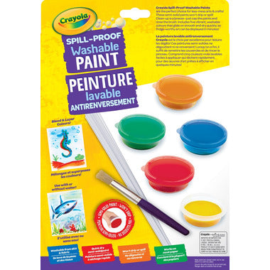 Crayola Spill Proof Washable Paint 5 Count