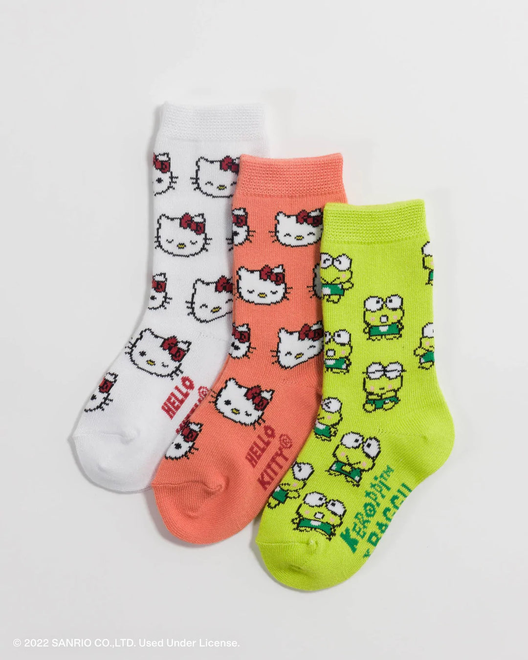 Baggu Kids Crew Sock Set of 3 - Sanrio Friends