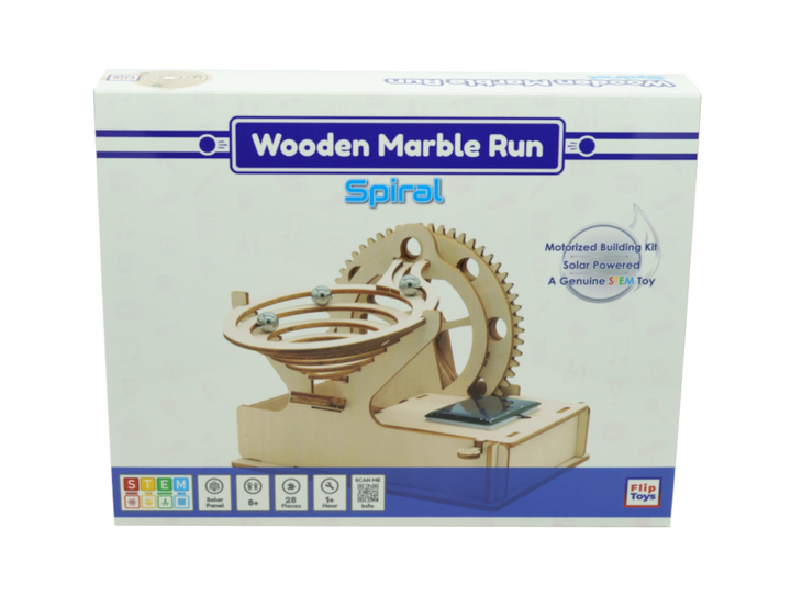 Wooden Marble Run Kit - Spiral