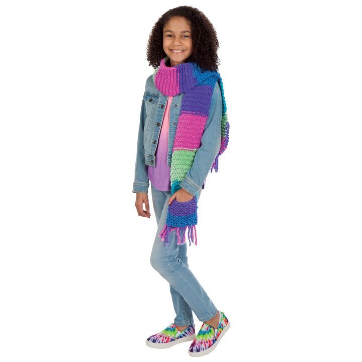Learn To Knit Pocket Scarf