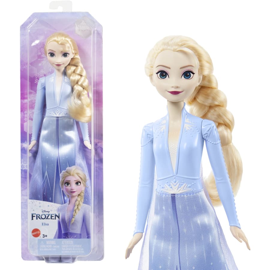 Disney Frozen Elsa Doll in Blue Dress