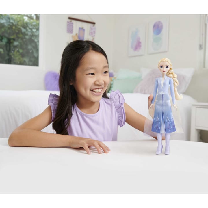 Disney Frozen Elsa Doll in Blue Dress