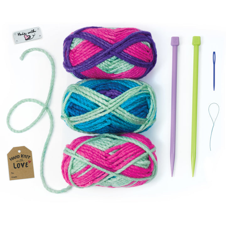 Learn To Knit Pocket Scarf