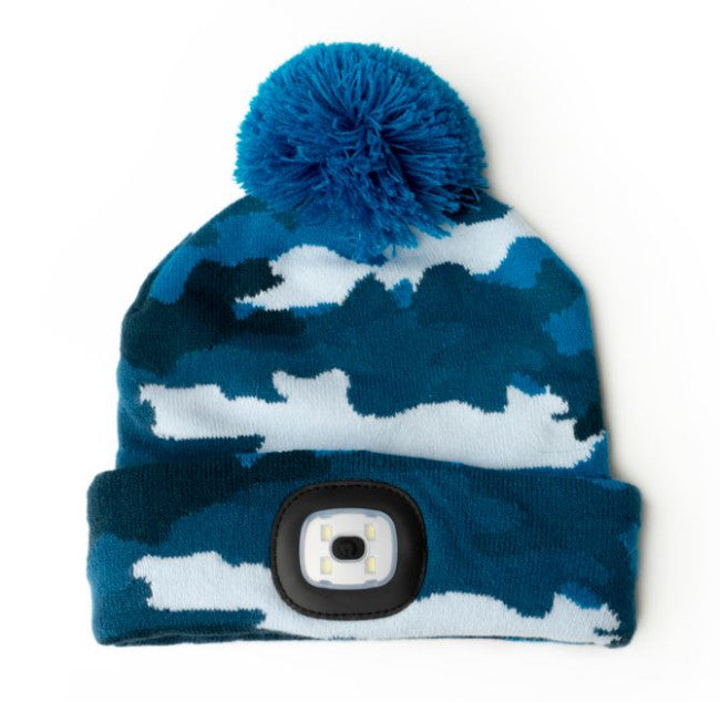 Kids Rechargeable LED Beanie - Patterned