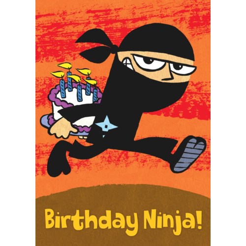 Birthday Ninja Birthday Card