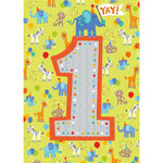 Yay! Age One Birthday Card