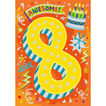 Awesome! Age 8 Birthday Card