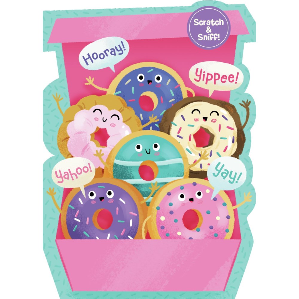 Box of Donuts Scratch & Sniff Birthday Card