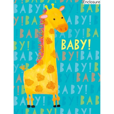 Baby Giraffe Enclosure Card