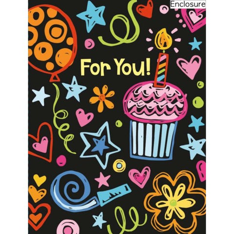 For You Doodle Enclosure Card