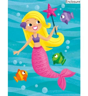 Mermaid Glitter Enclosure Card