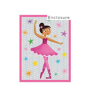 Ballerina Foil Enclosure Card