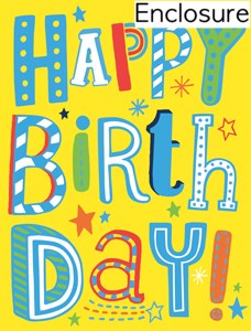 Happy Birthday! Enclosure Card