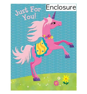 Unicorn Foil Enclosure Card