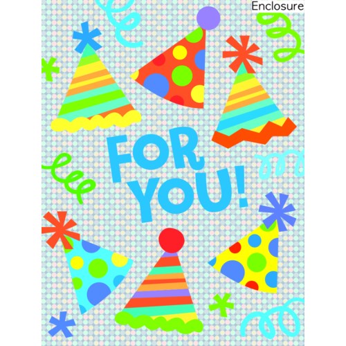 Party Hats Enclosure Card