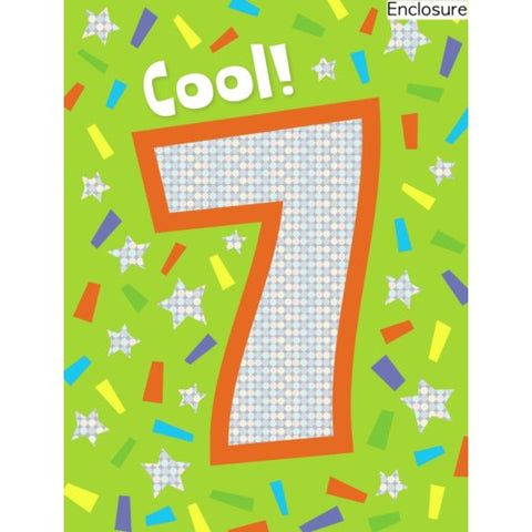 Cool! Age 7 Enclosure Card