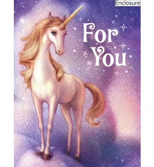 Unicorn For You Enclosure Card