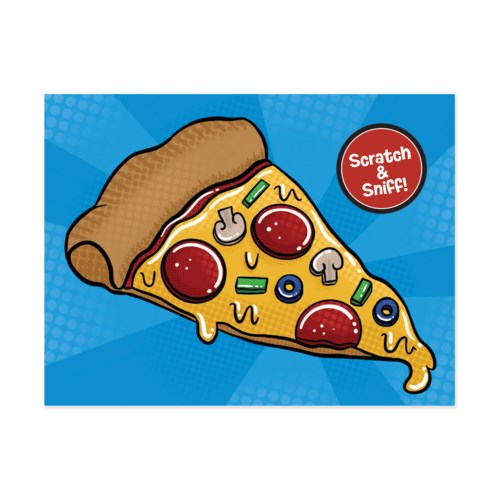 Pizza Slice Scratch & Sniff Enclosure Card