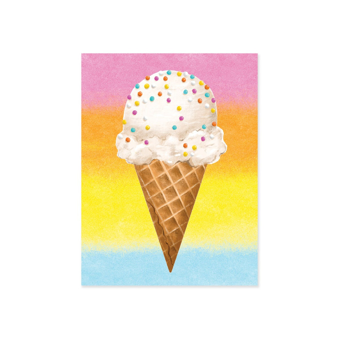 Ice Cream Cone Enclosure Card