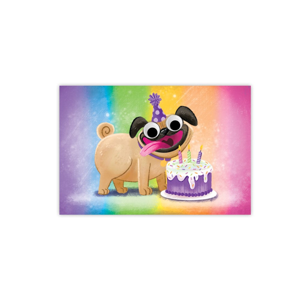 Dog with Cake Enclosure Card