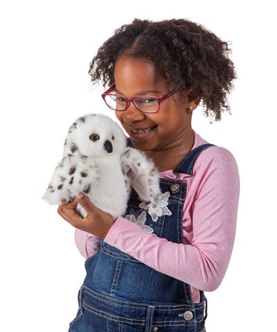 Folkmanis Little Snowy Owl Hand Puppet