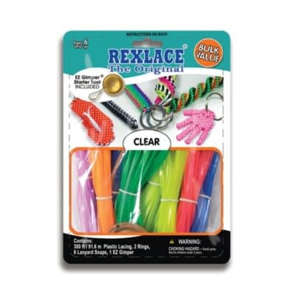 Rexlace Vinyl Lacing Bulk Clear Colours