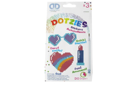 Diamond Dotz Dotzies Stickers Cool