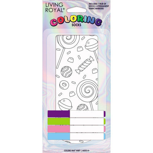 Living Royal Kid's Colour-in Socks Assorted Styles