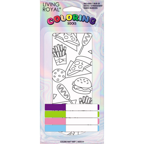 Living Royal Kid's Colour-in Socks Assorted Styles