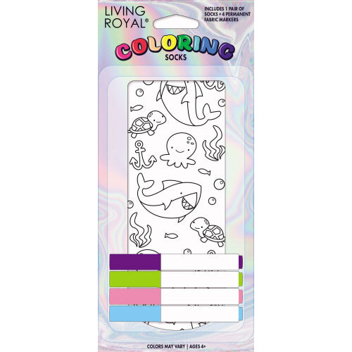 Living Royal Kid's Colour-in Socks Assorted Styles