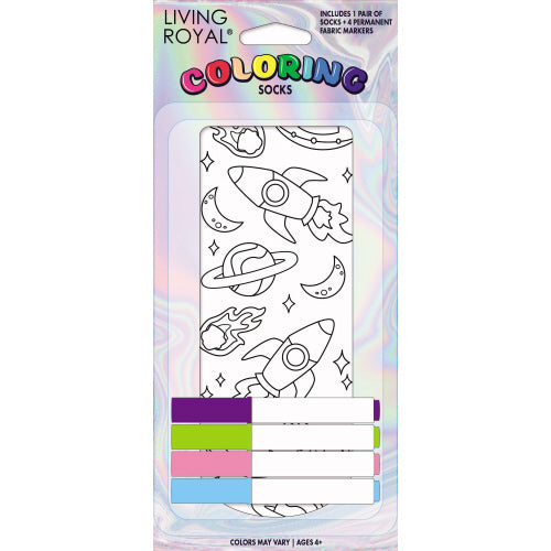 Living Royal Kid's Colour-in Socks Assorted Styles