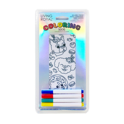 Living Royal Kid's Colour-in Socks Assorted Styles