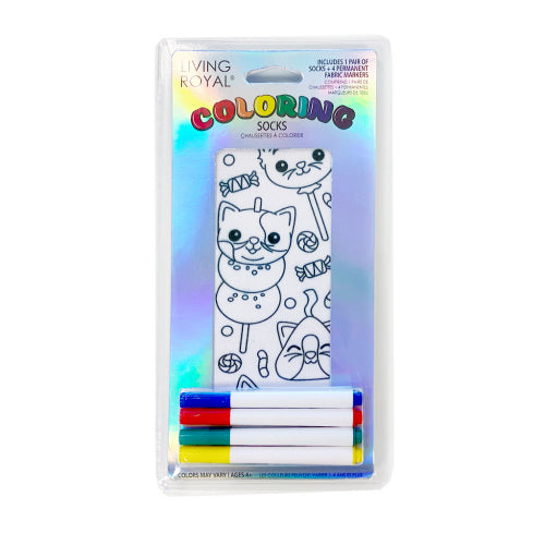 Living Royal Kid's Colour-in Socks Assorted Styles