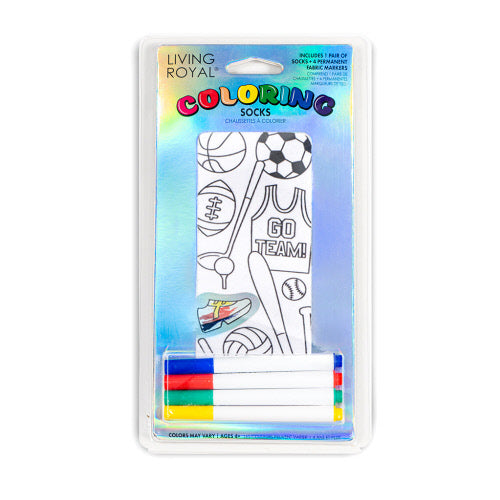 Living Royal Kid's Colour-in Socks Assorted Styles