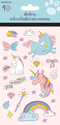 Colourful Unicorns Stickers