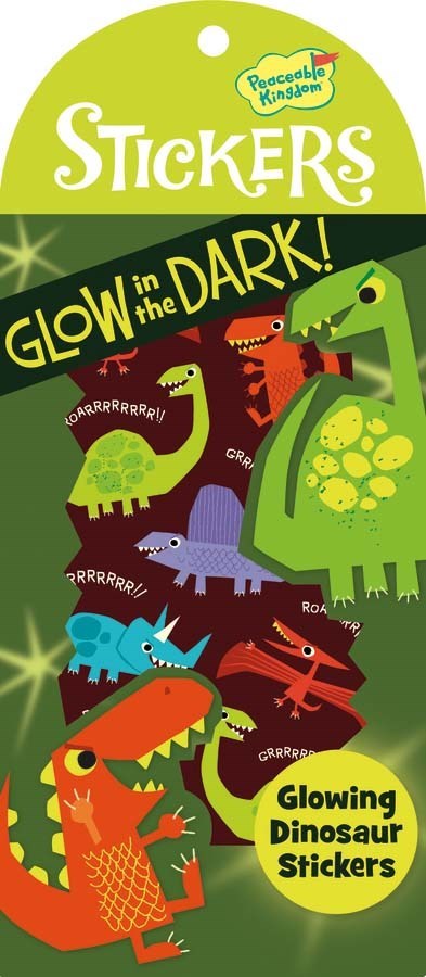 Glow in the Dark Stickers Dinosaurs\