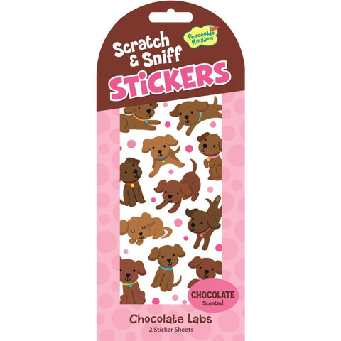 Scratch & Sniff Stickers Chocolate Labs