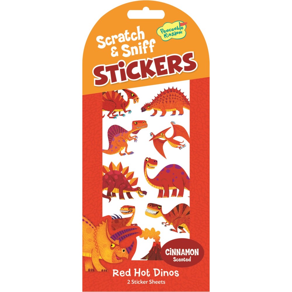 Scratch & Sniff Stickers Red Hot Dinos