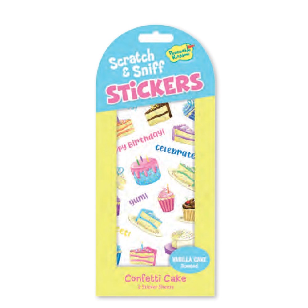 Scratch & Sniff Stickers Confetti Cake
